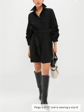 POMANDER PLACE NWT Black Alessia Mini Dress size Large